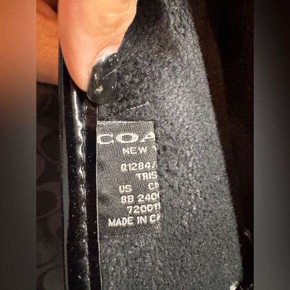 Coach Black Logo Rain Boots size 8 - Picture 4 of 13